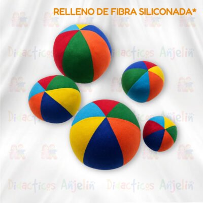 Balón hecho en fibra siliconada para la estimulación temprana de los niños pequeños